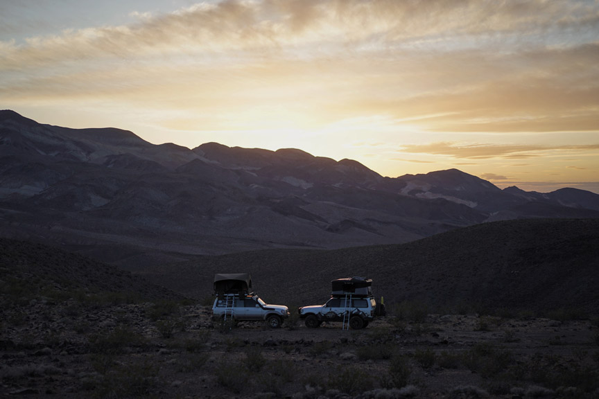 The first night of our Death Valley Overland trip. 