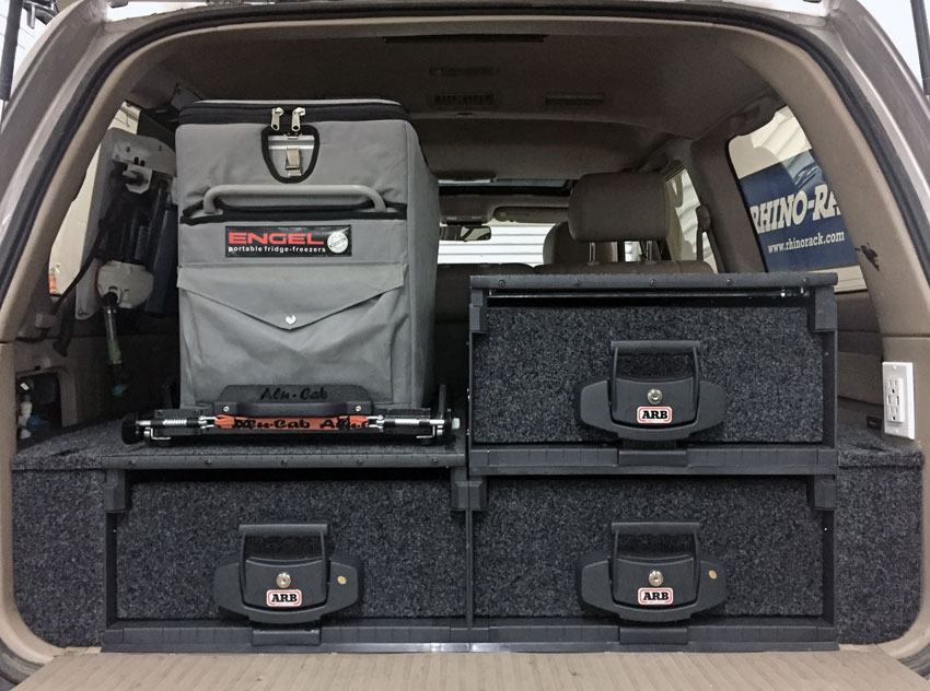 ARB Outback Solutions drawers in 100 series landcruiser