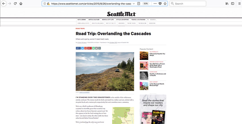 Seattle Met Overlanding the Cascades